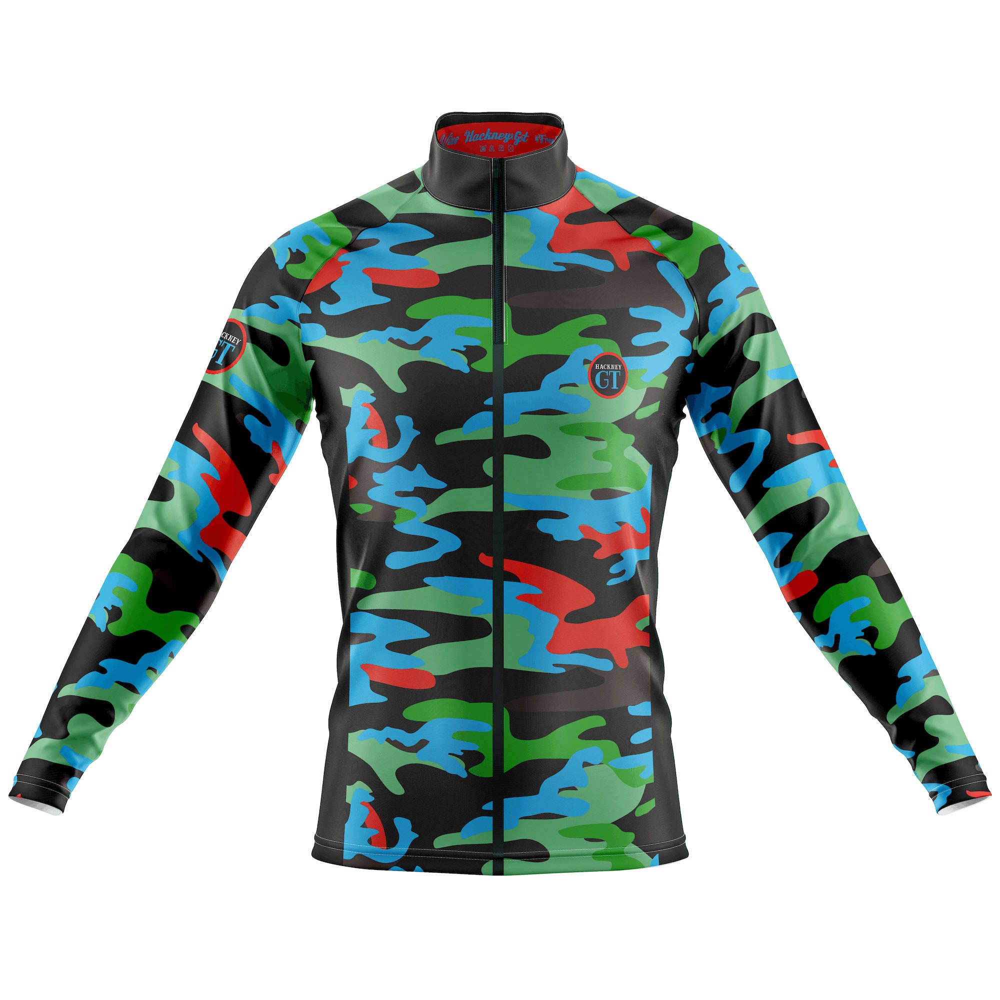 Hackney GT funky Camo lightweight wind & showerproof cycling jacket